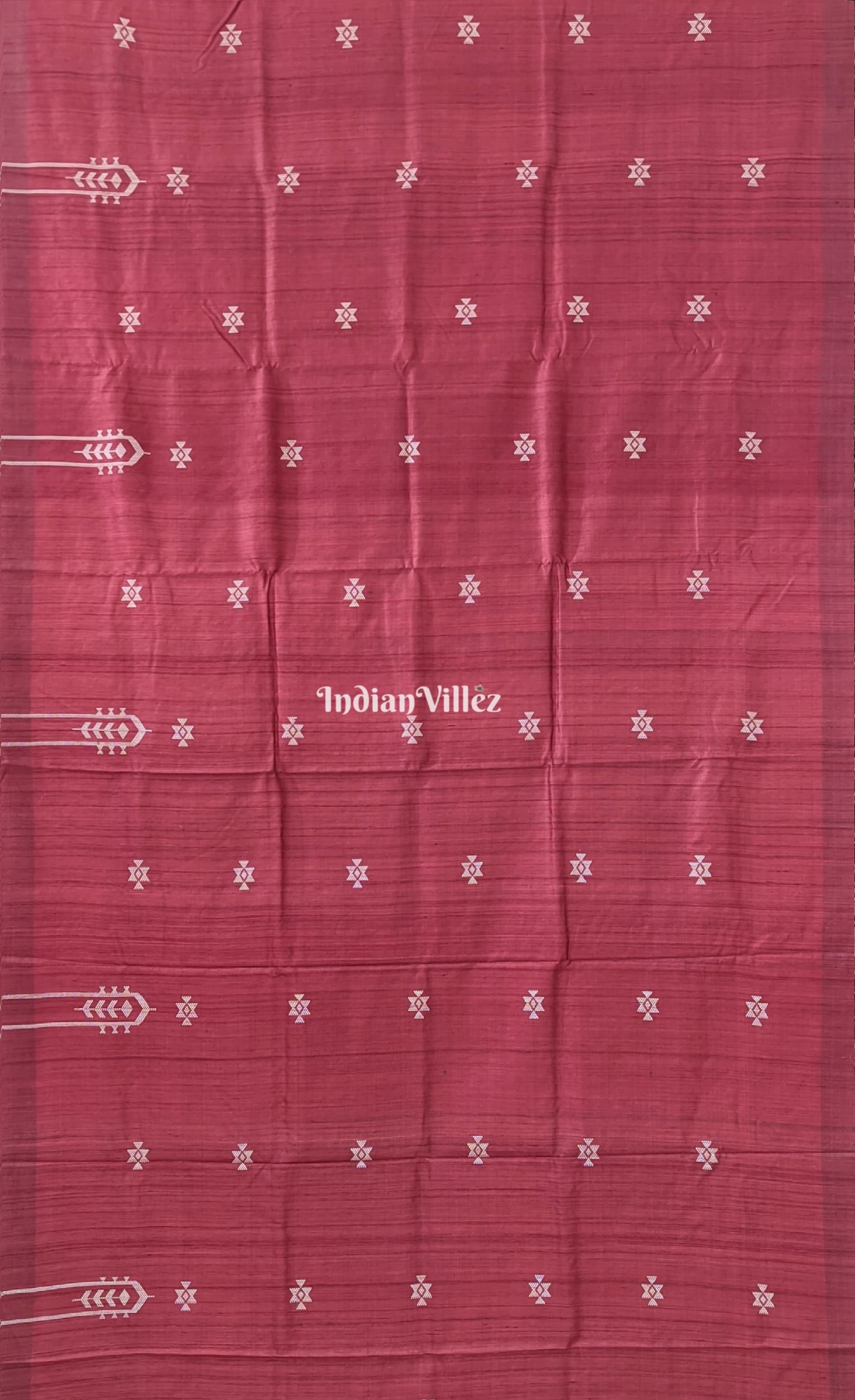 Rust Ganjam Bomkai Theme Gopalpur Tussar Silk Saree