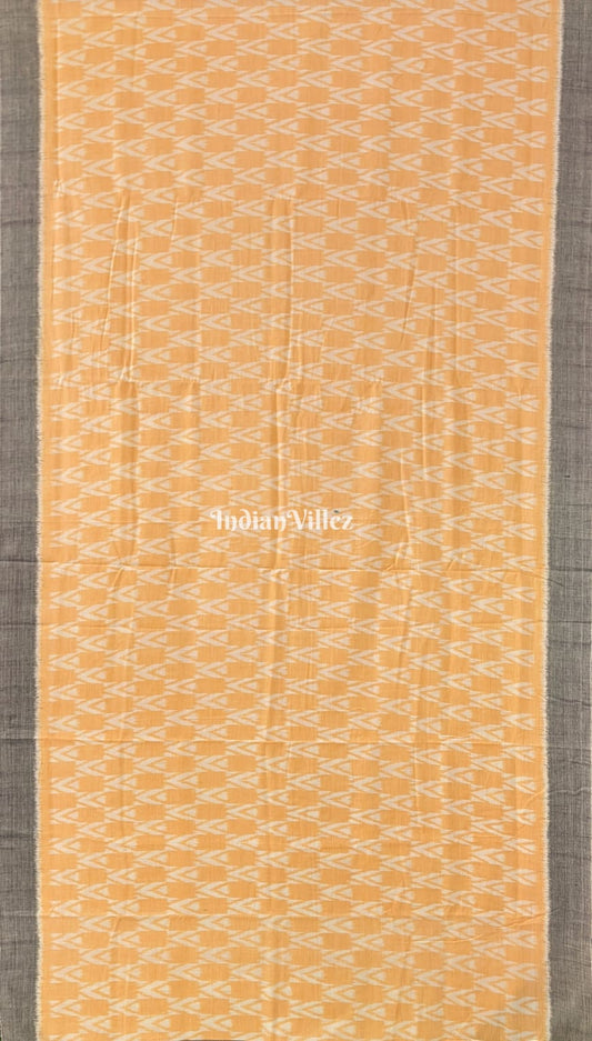 Lemon Yellow Odisha Handloom Cotton Saree