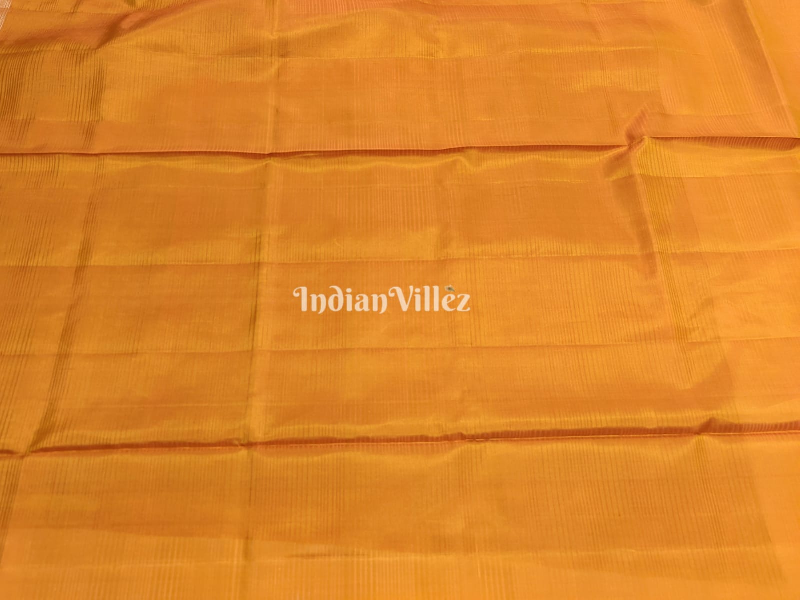 Orange Gold South Handloom Kanjivaram Soft Silk Saree