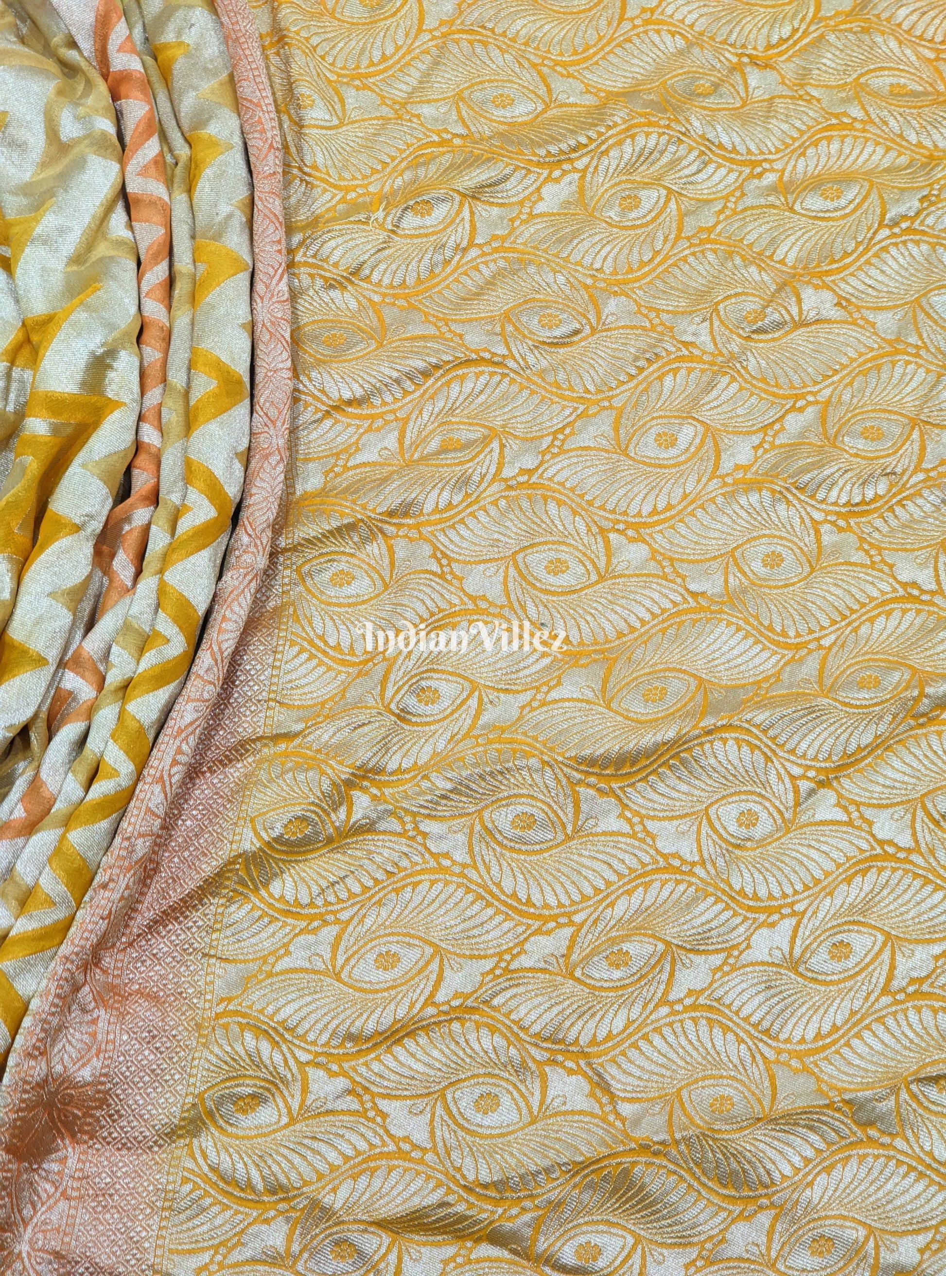 Multi Color Banarasi Khaddi Georgette Saree