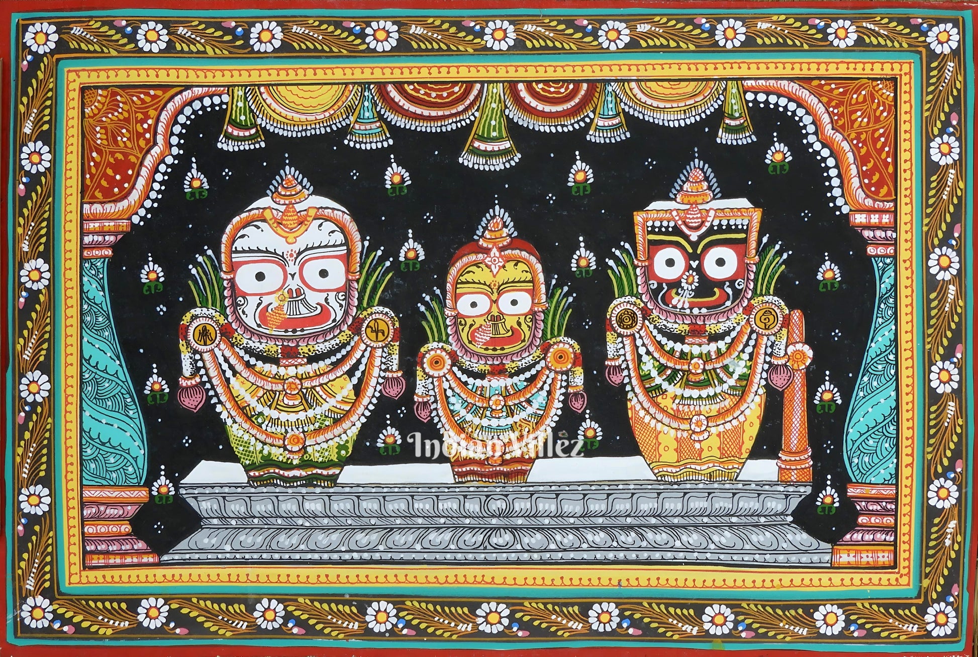 Jagannath Suna Besha Pattachitra Painting For Home Wall Art Decor