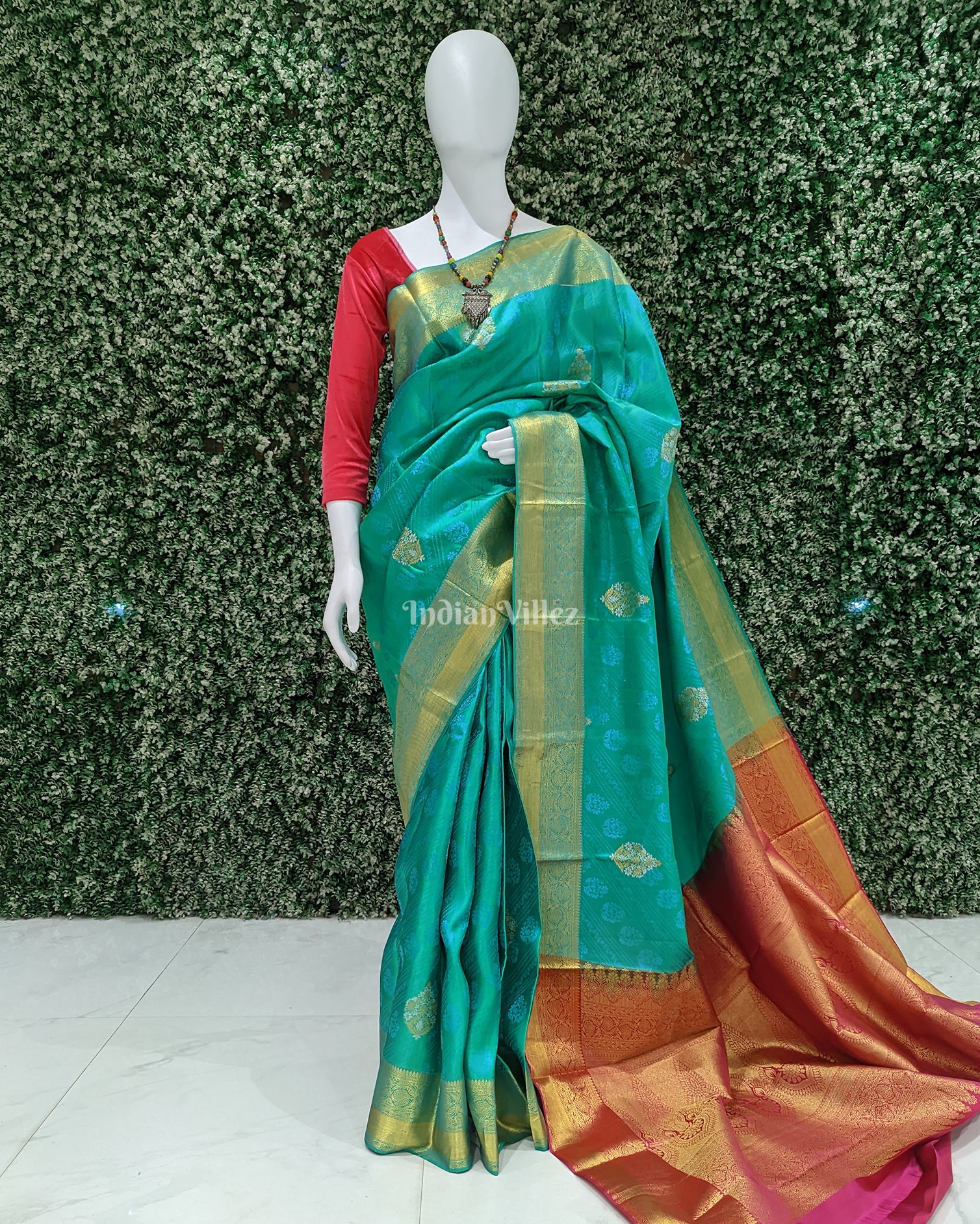 Light Green Pure Kanjivaram Silk Saree