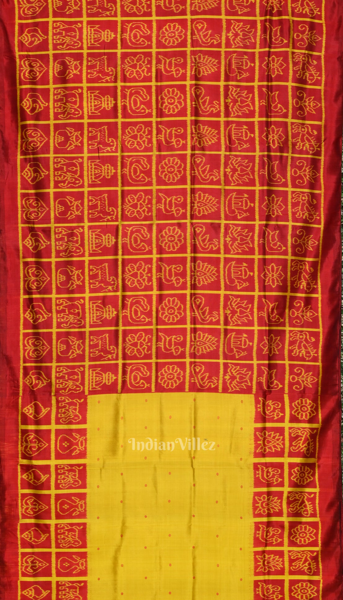 Deep Red Contemporary Silk Saree 