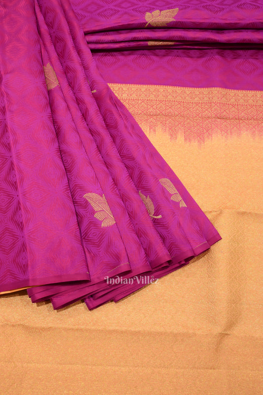 Magenta Designer Pure Kanjivaram Silk Saree