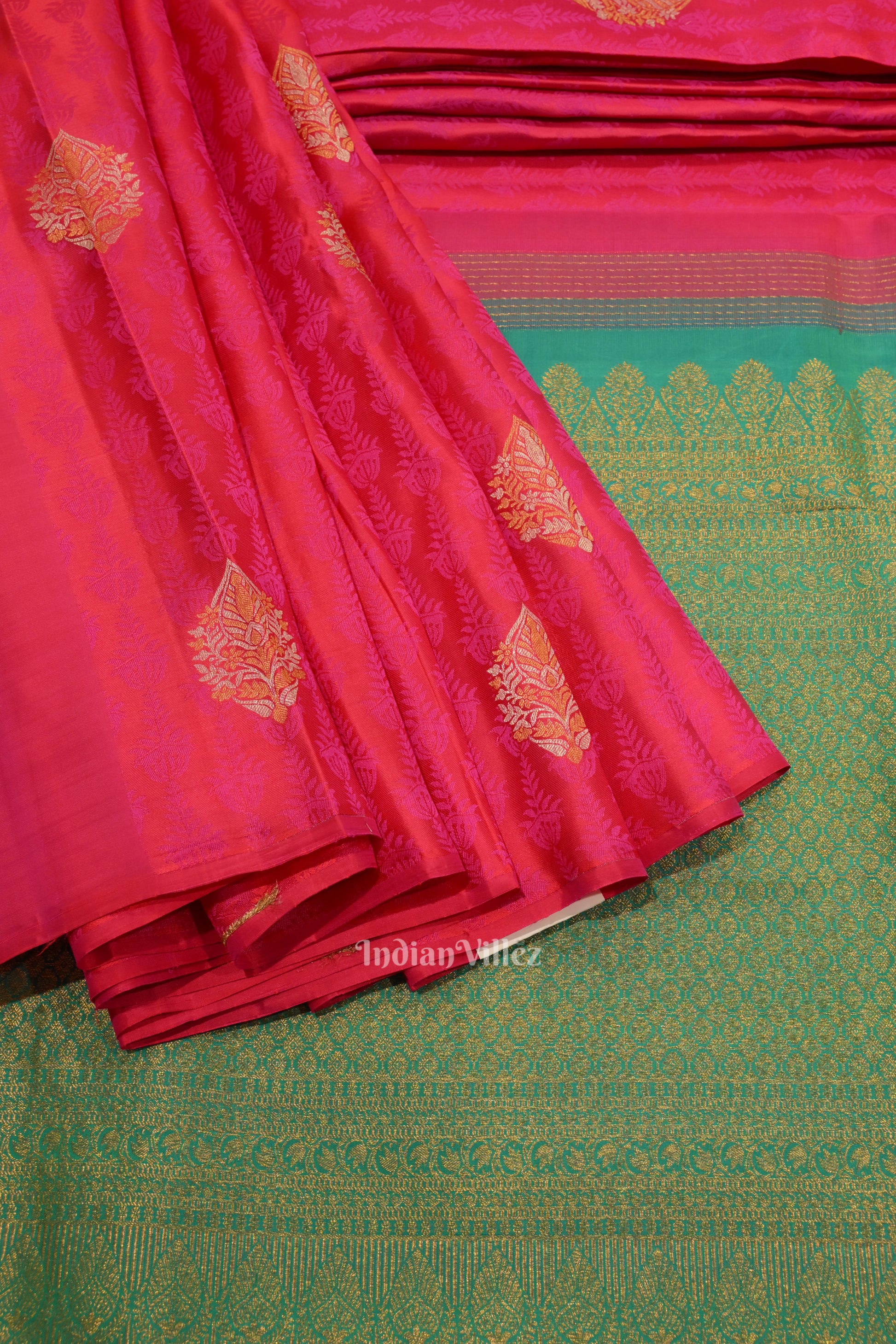 Pink Pure Kanjivaram Silk Saree