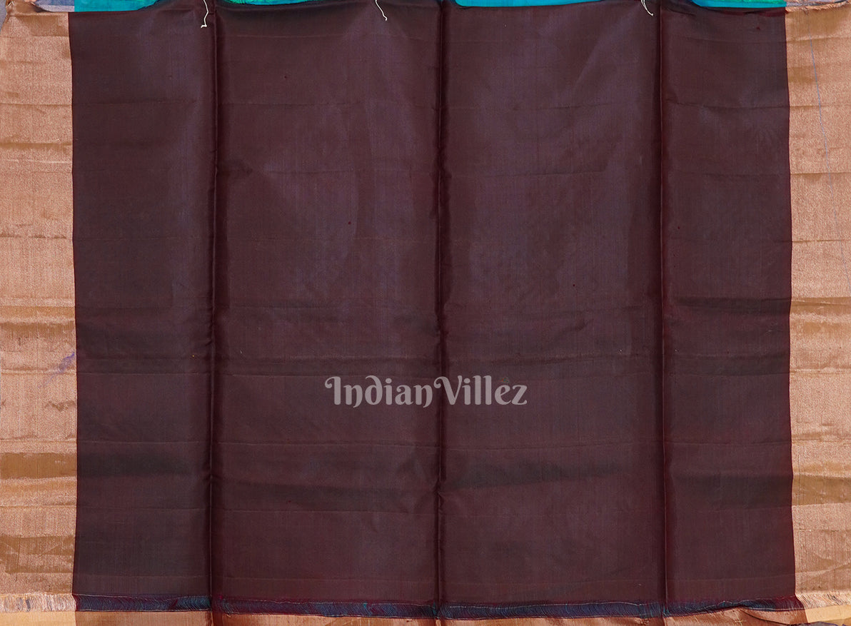 Sky Coffe Handwoven South Soft Silk Saree