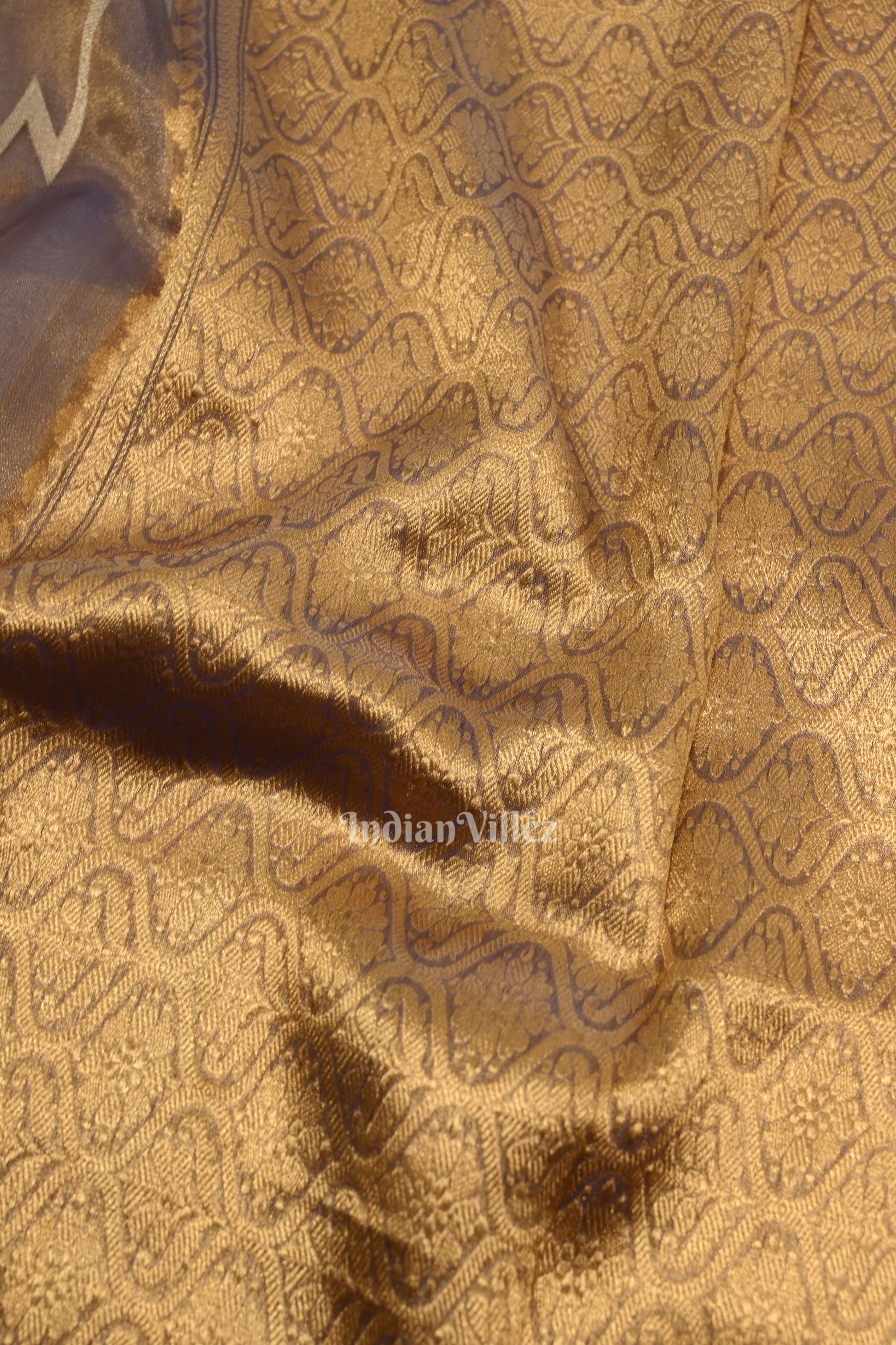 Light Violet Pure Organza Banarasi Silk Saree with Embroidery Work