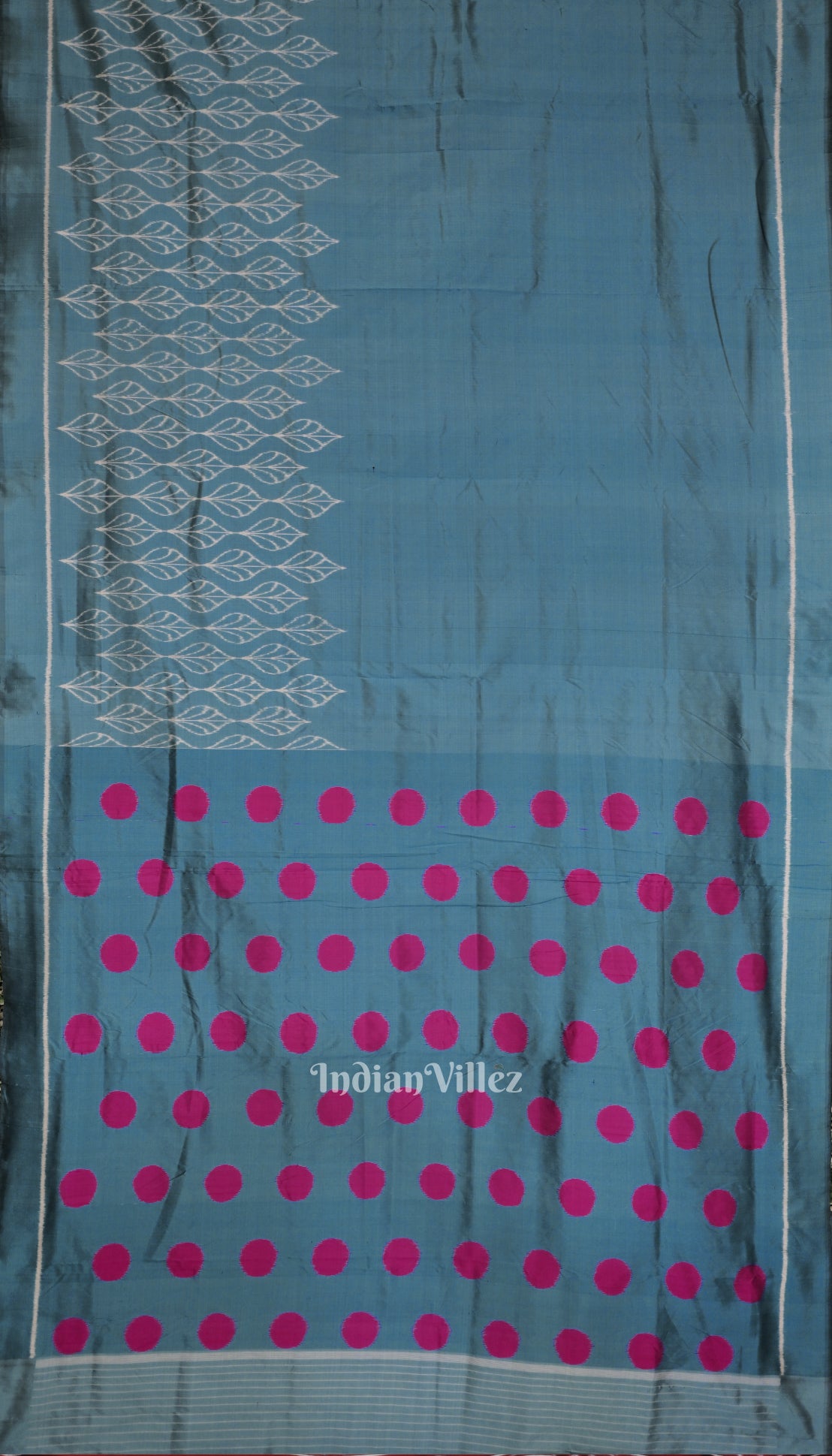 Pastel Teal Odisha Ikat Designer Contemporary Silk Saree