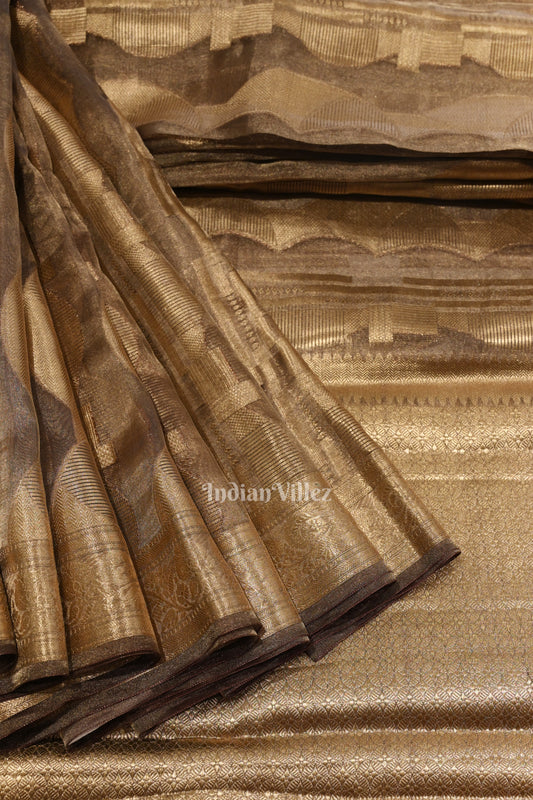 Morph Zari Woven Banarasi Tissue Saree 