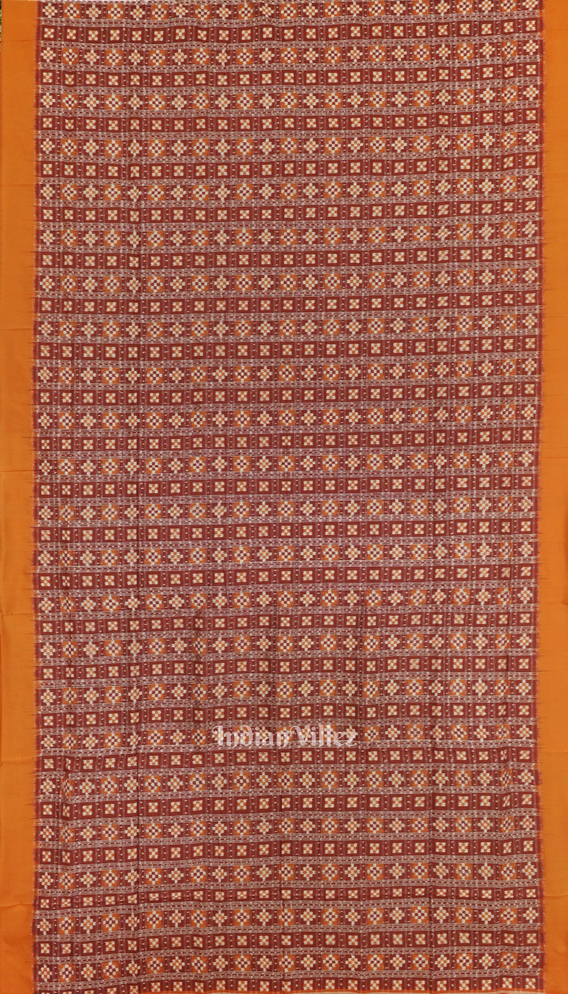 Red Pasapali Odisha Ikat Sambalpuri Silk Saree