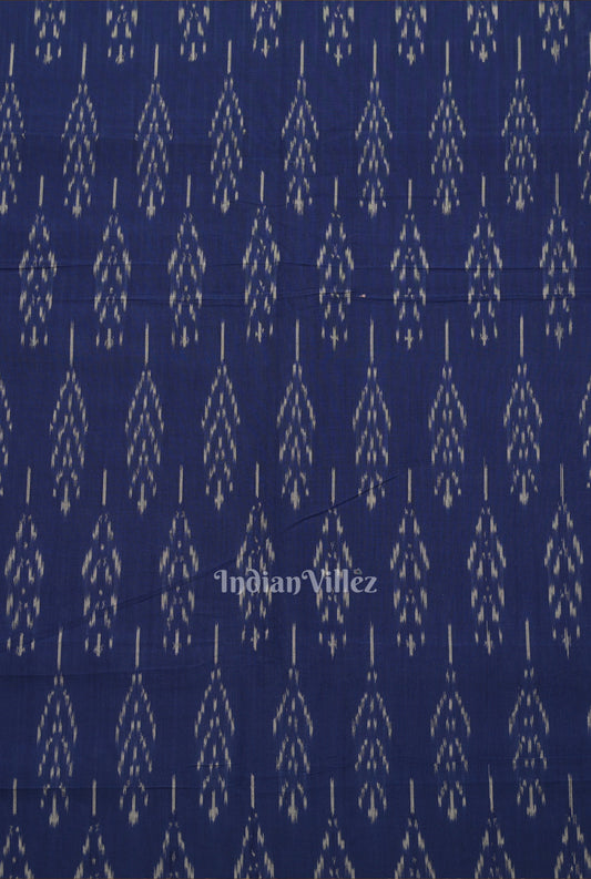 Blue Pochampally Ikat Cotton Fabric 