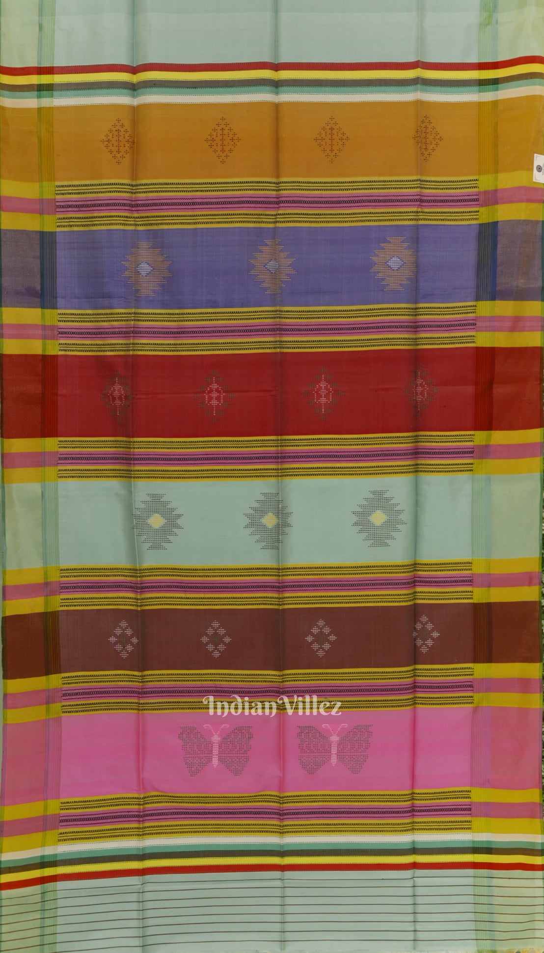 Pink With Sky Dual Tone Pure South Soft Silk Saree