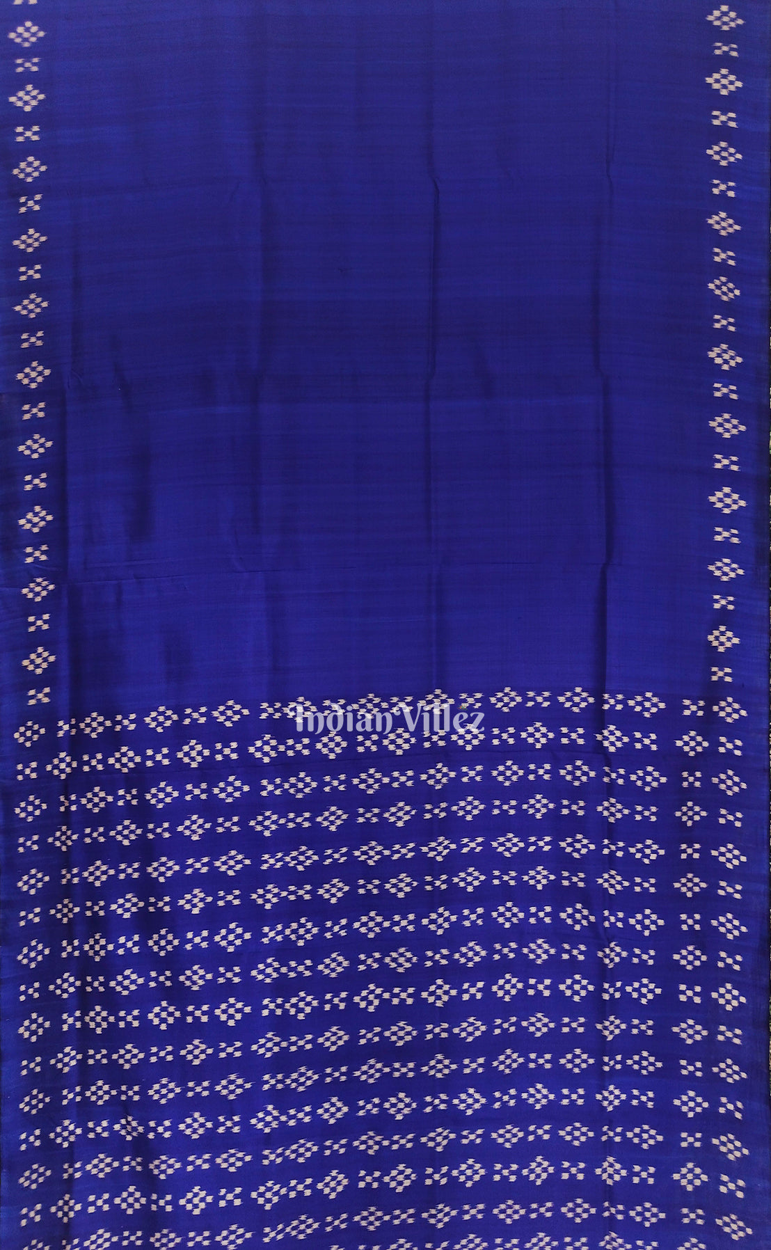 Blue Odisha Ikat Pasapali Contemporary Silk Saree