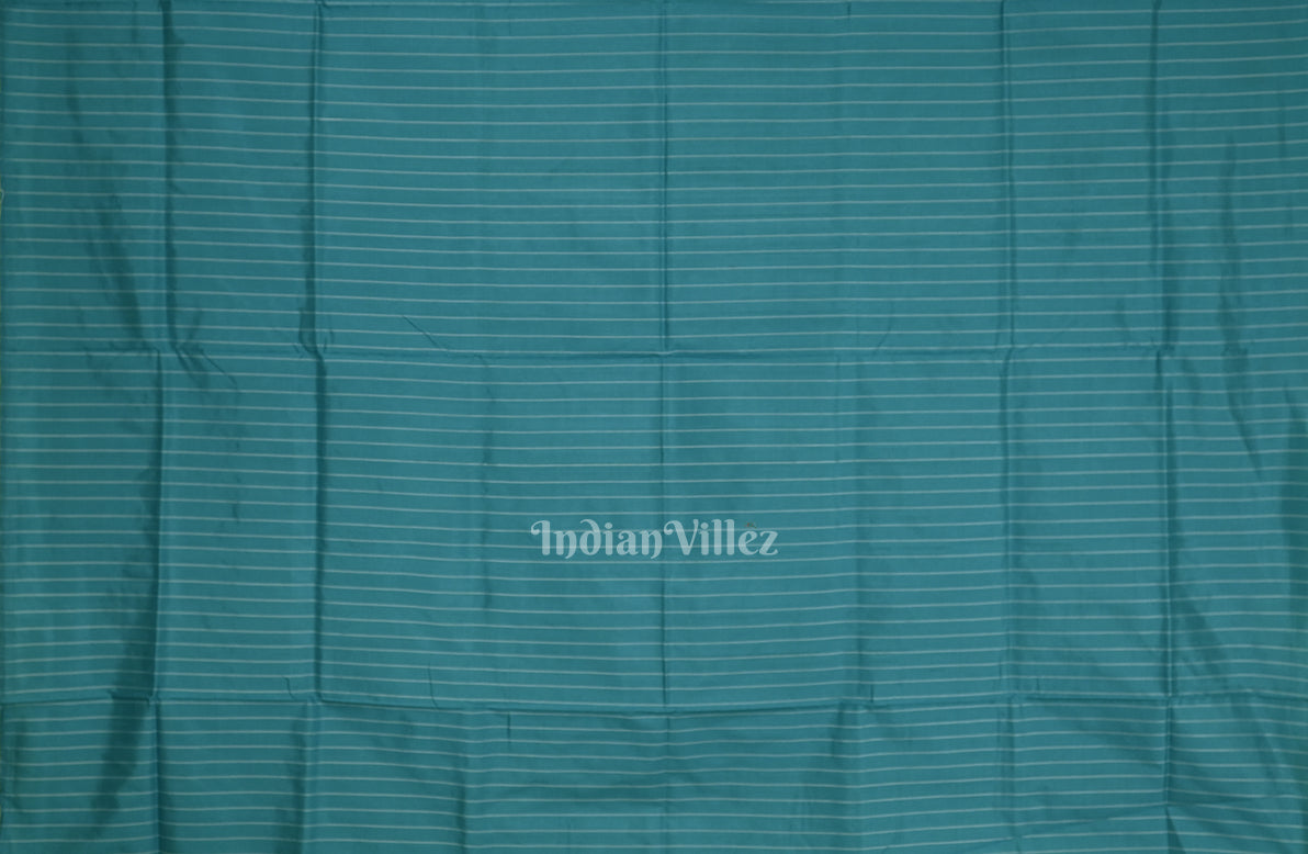 Surf Green Odisha Ikat Sambalpuri Silk Saree