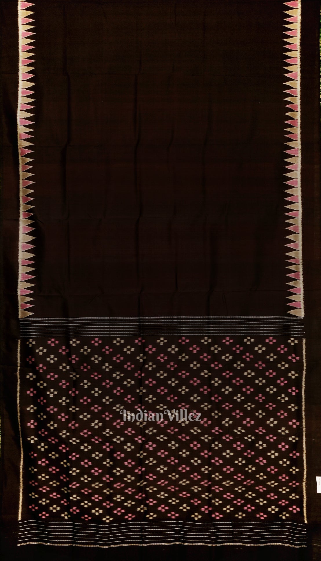 Black Coffee Designer Contemporary Silk Saree