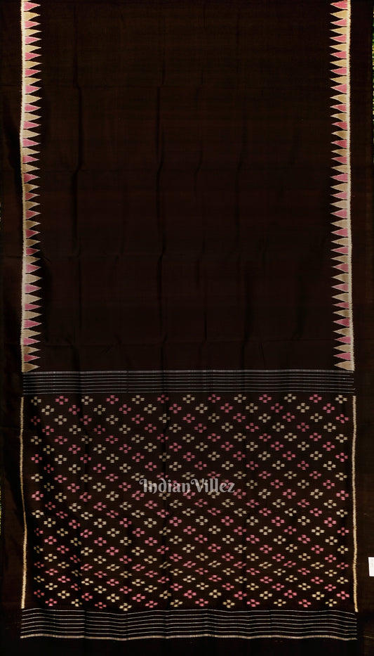 Black Coffee Designer Contemporary Silk Saree