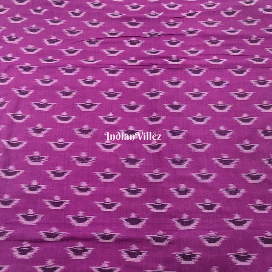 Lavender Sambalpuri Ikat Cotton Fabric