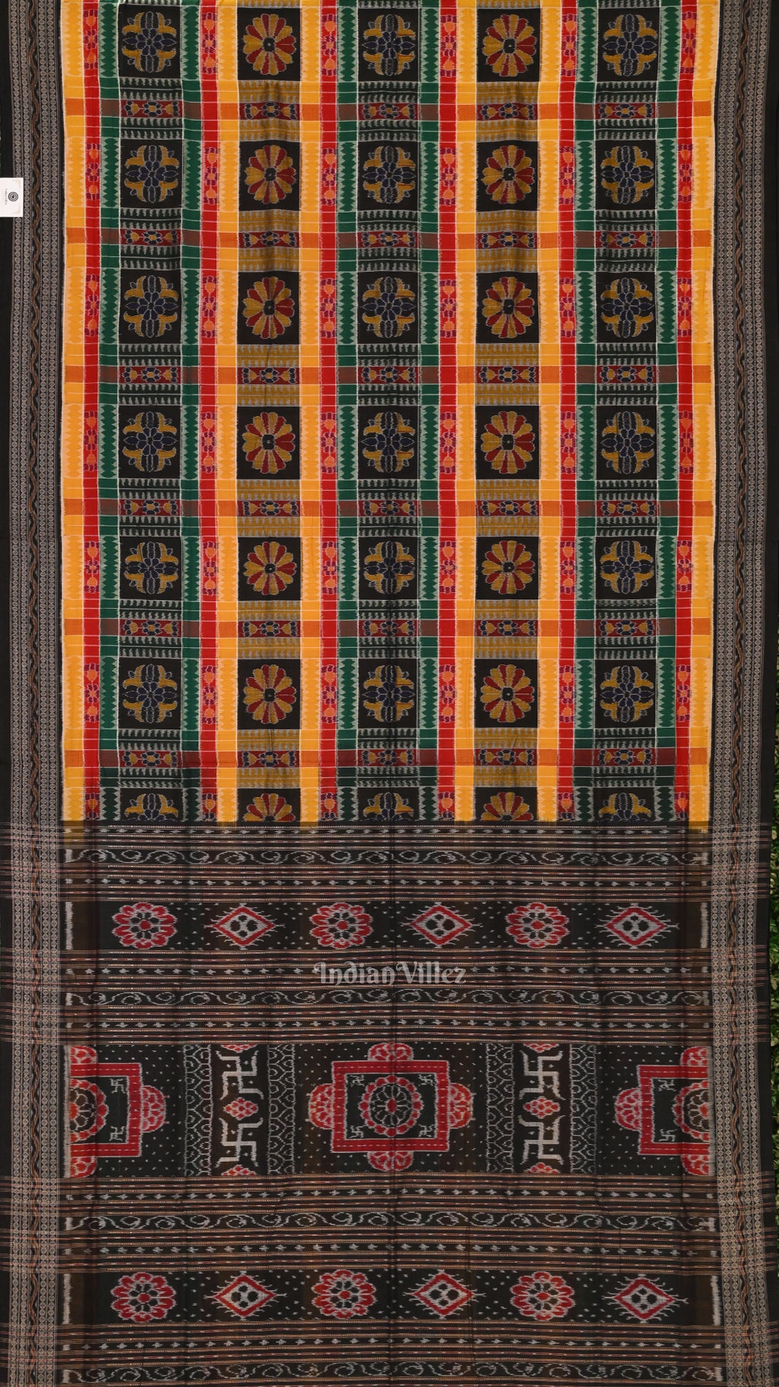 Multicolor Handloom Utkal Laxmi Sambalpuri Cotton Saree