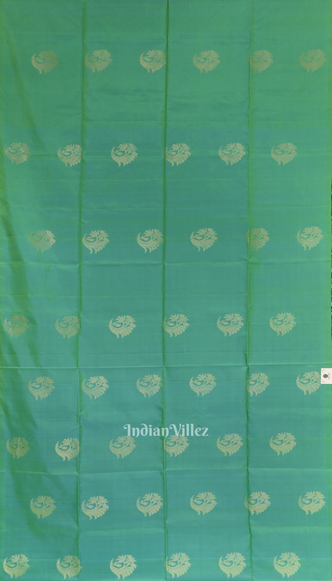 Sky Green With Pinkish Red Pure Kanjivaram Soft Silk Saree