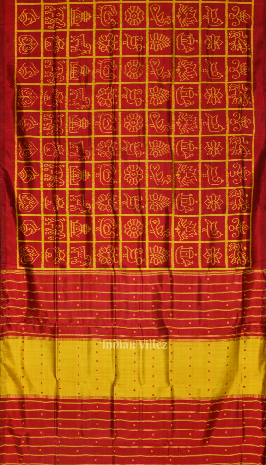 Maroon Nabakothi Contemporary Designer Silk Saree 