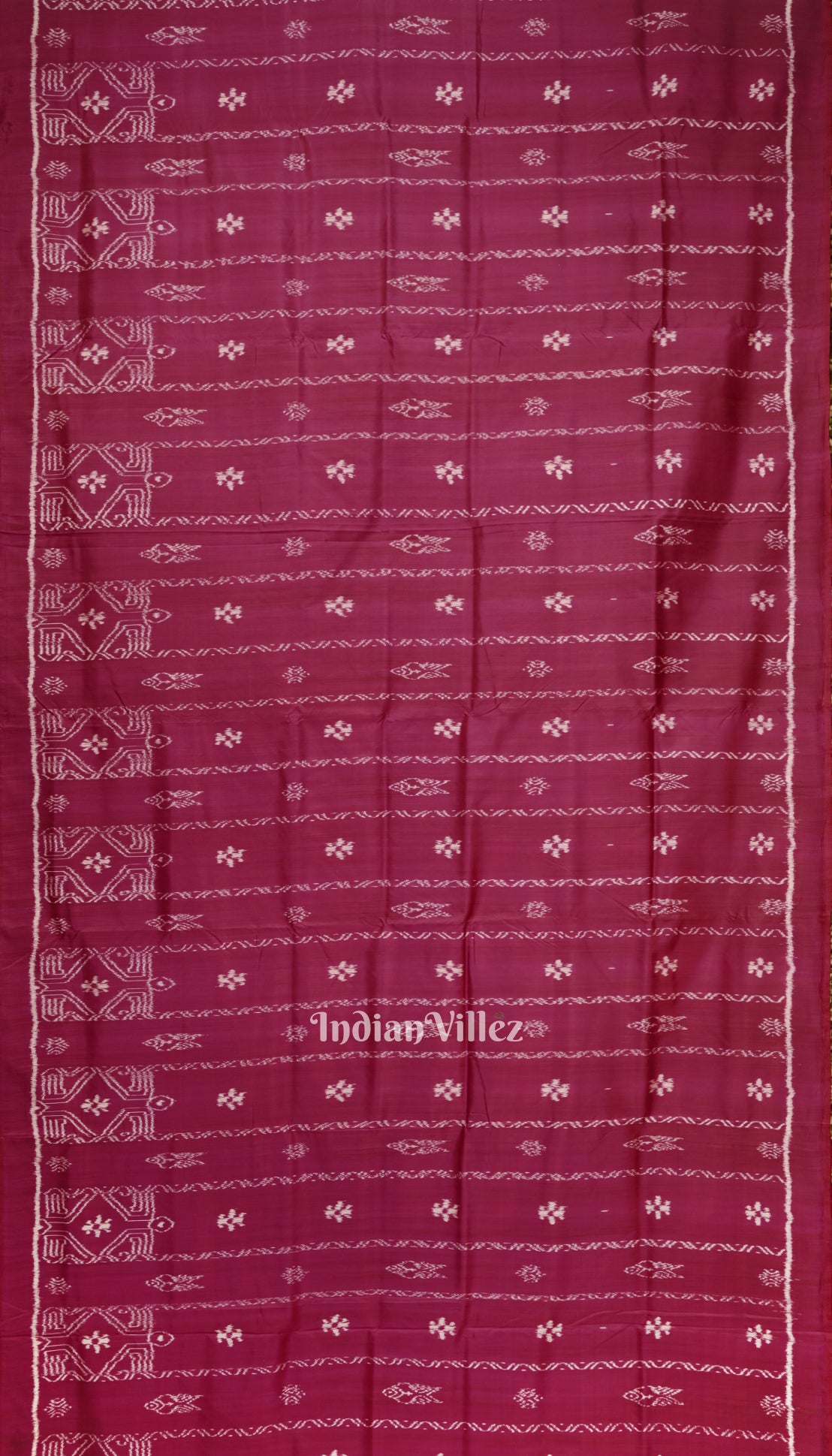 Rani Dual Tone Odisha Ikat Contemporary Silk Saree