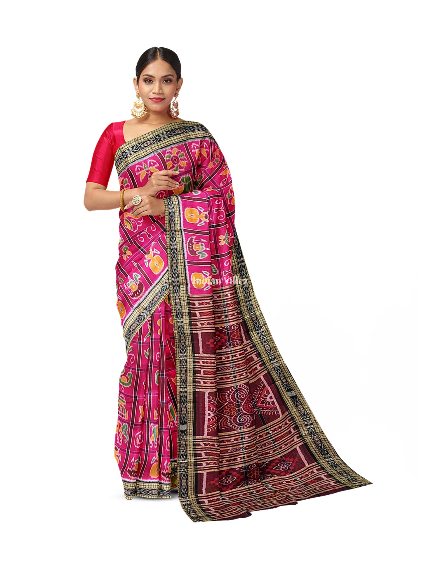 Rani Nabakothi Odisha Ikat Khandua Silk Saree