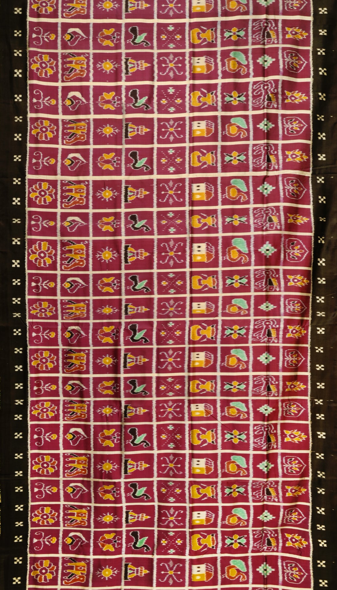 Magenta Nabakothi Contemporary Silk Saree