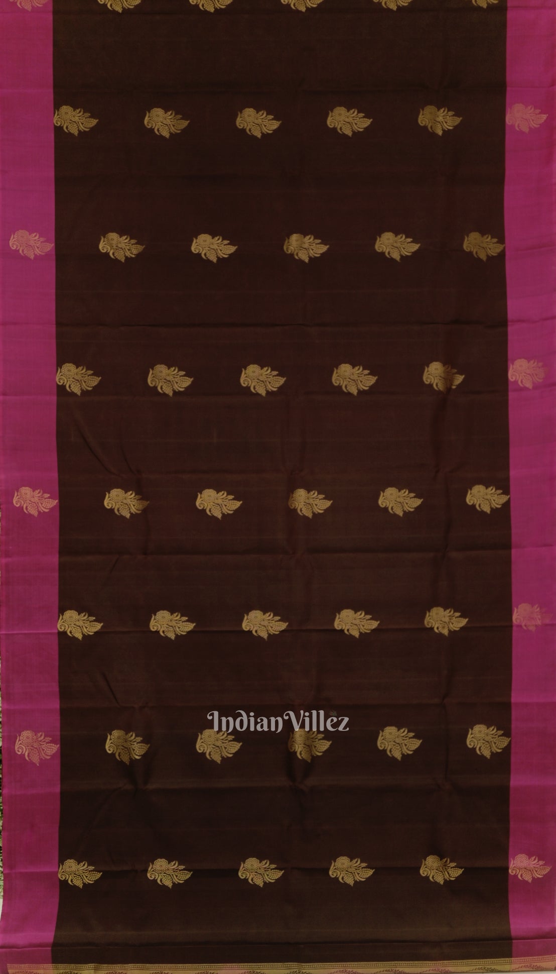 Coffee With Magenta Pure Kanjivaram Soft Silk Saree