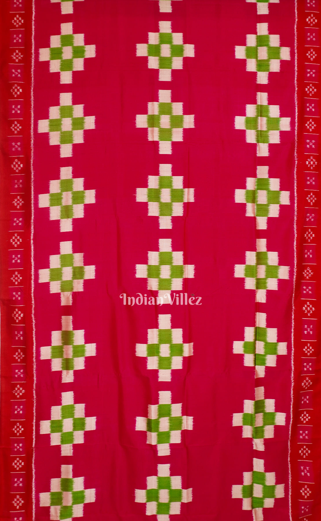 Rani Red Pasapali Border Designer Contemporary Silk Saree