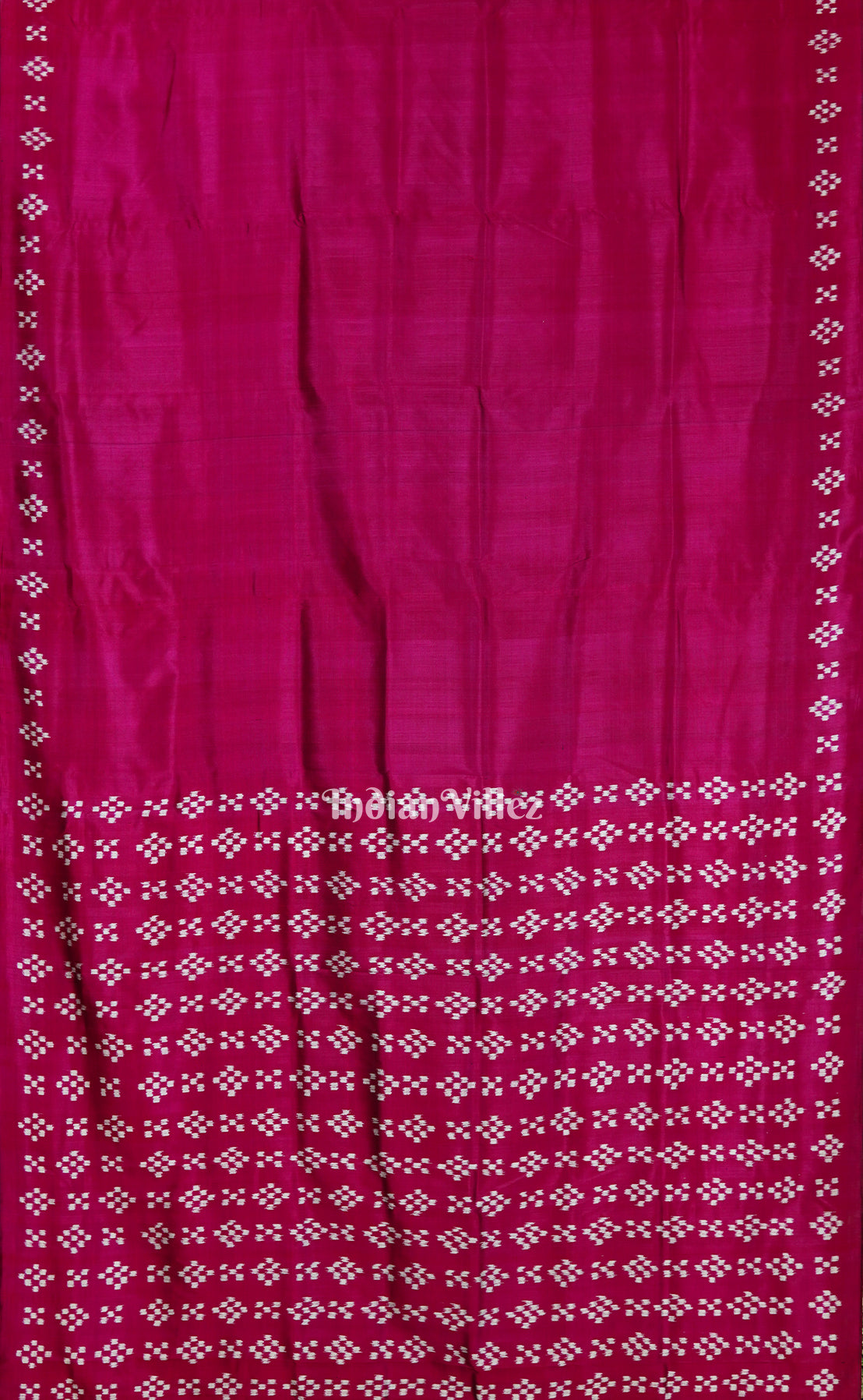 Rani Odisha Ikat Pasapali Contemporary Silk Saree