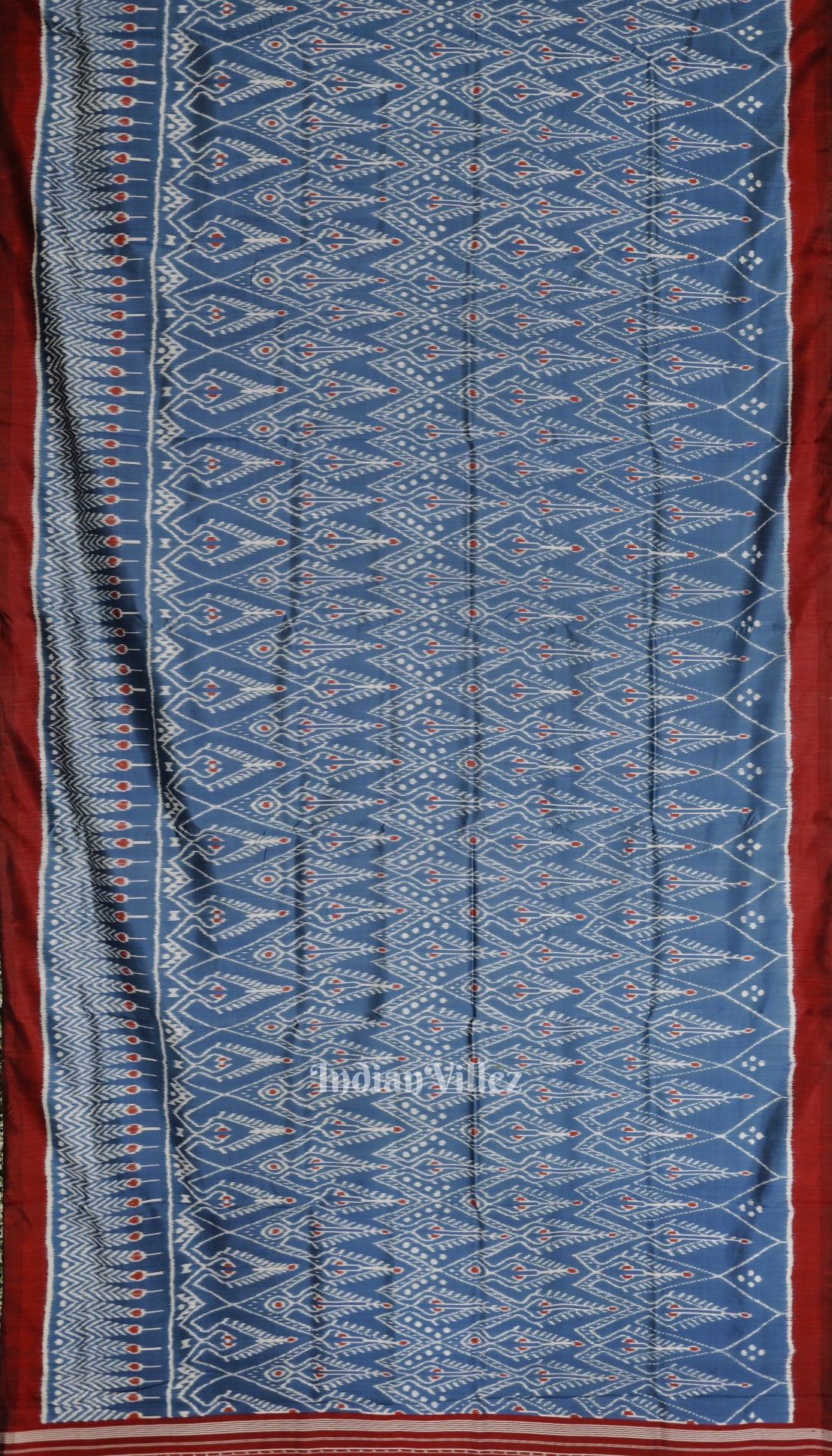 Peacock Blue Odisha Ikat Designer Contemporary Silk Saree