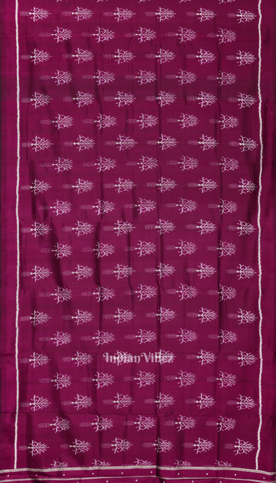 Maroon Designeer Odisha Ikat Contemporary Silk Saree