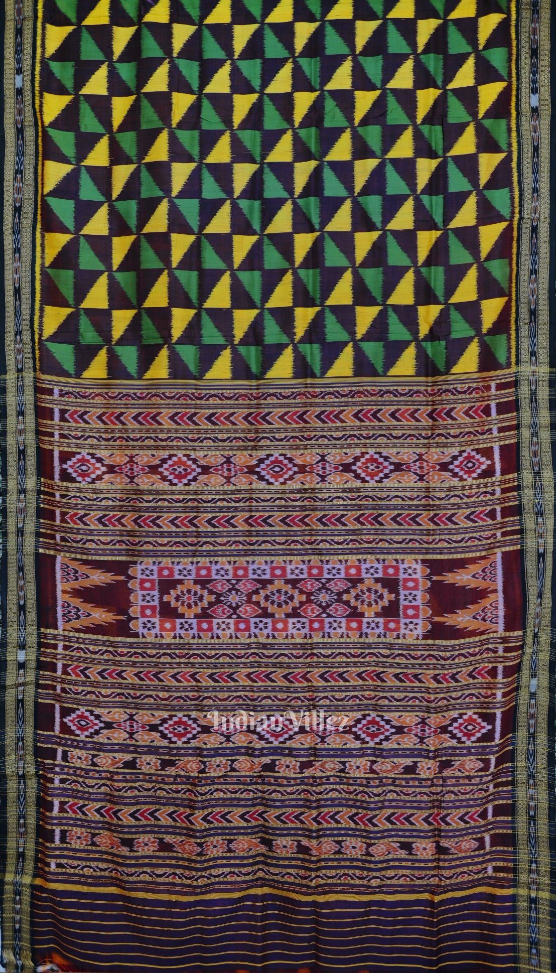 Multicolor Odisha Ikat Khandua Silk Saree