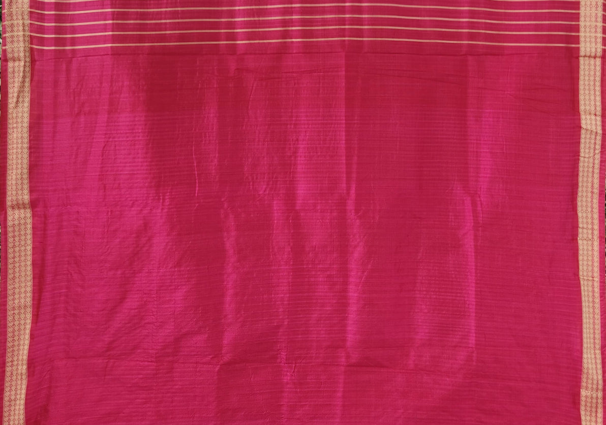 Maroon Tribal Odisha Ikat Contemporary Silk Saree