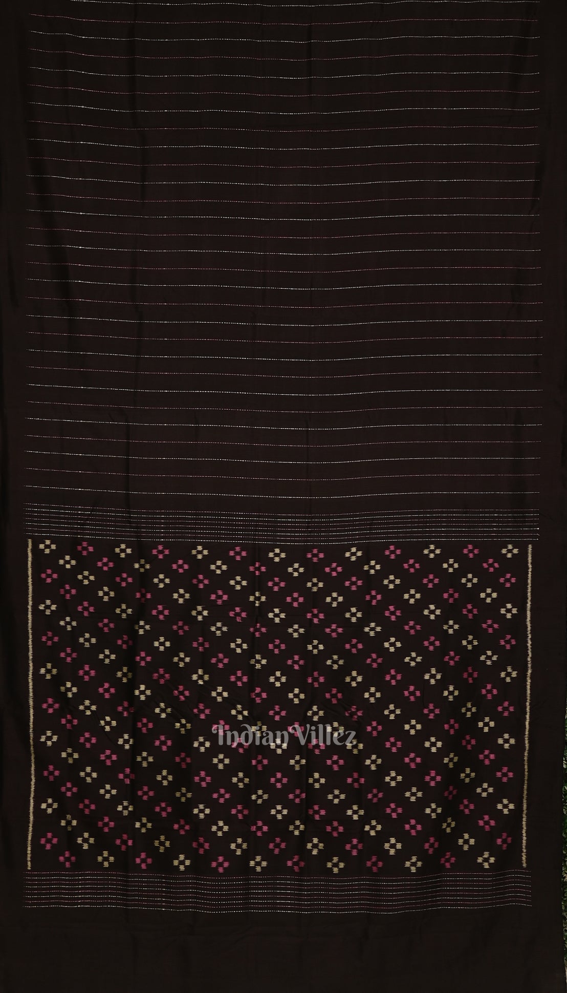 Black Jhoti Theme Contemporary Handloom Silk Saree 