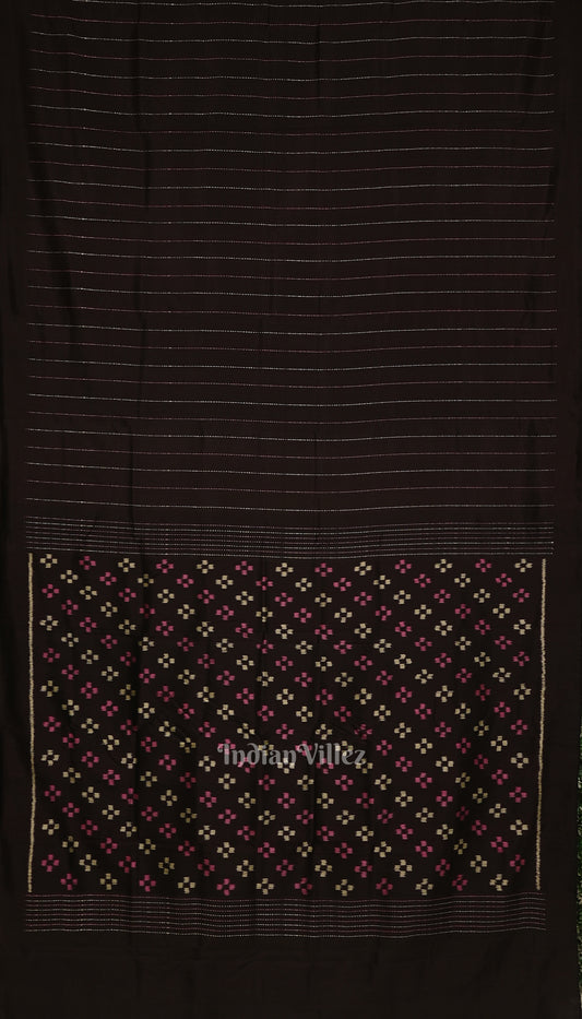 Black Jhoti Theme Contemporary Handloom Silk Saree 