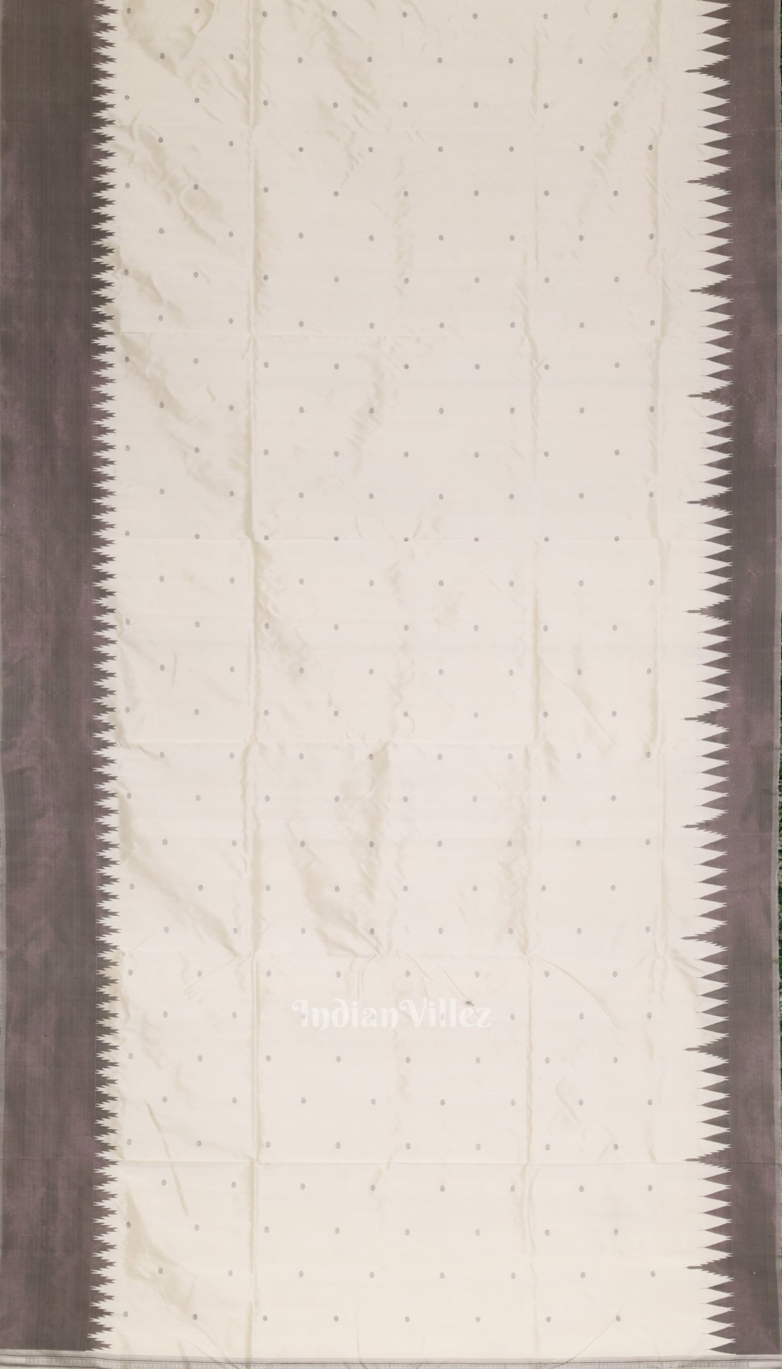 Off White with Silver Zari (Tissue) Phoda Kumbha Sambalpuri Silk Saree