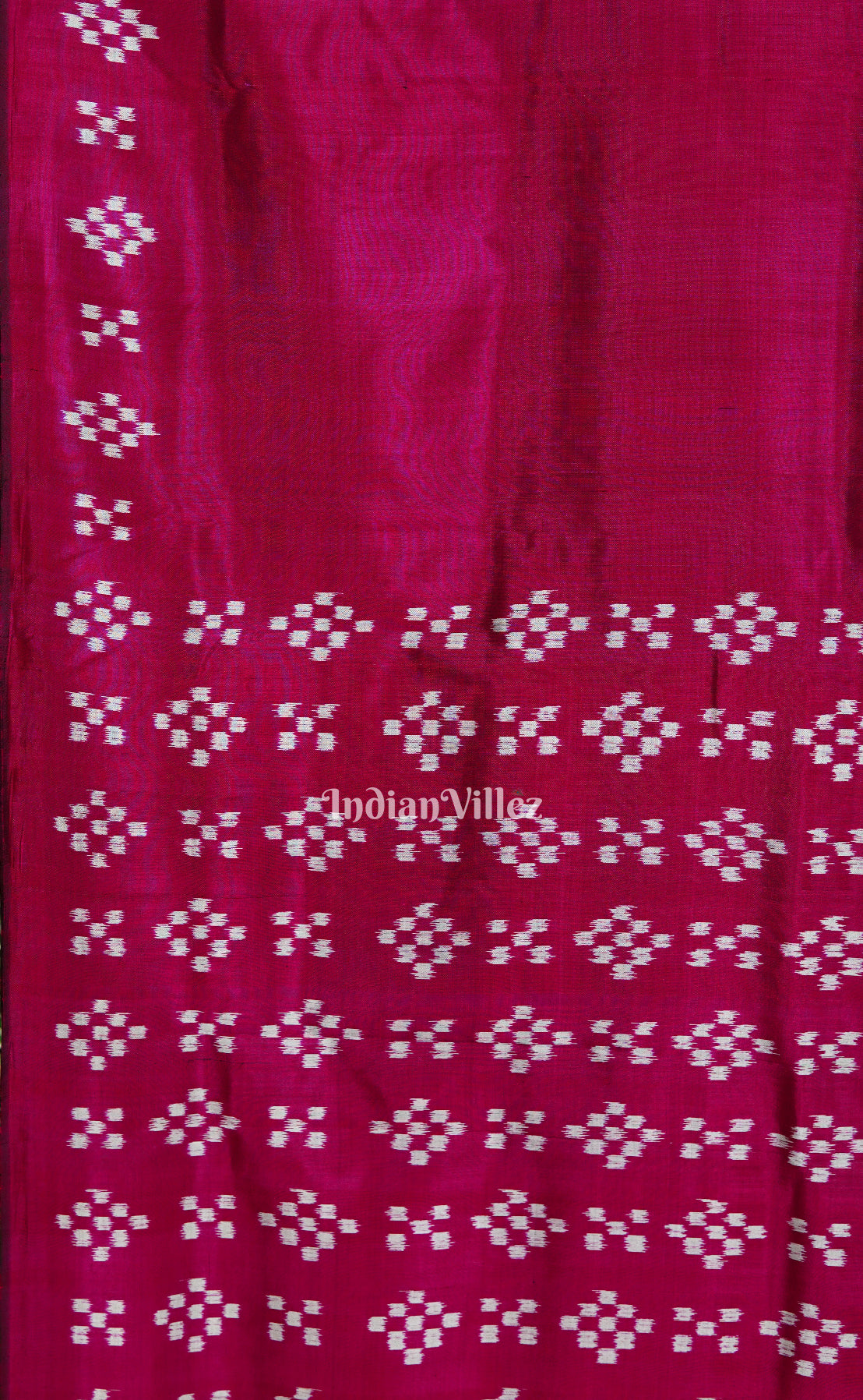 Rani Odisha Ikat Pasapali Contemporary Silk Saree