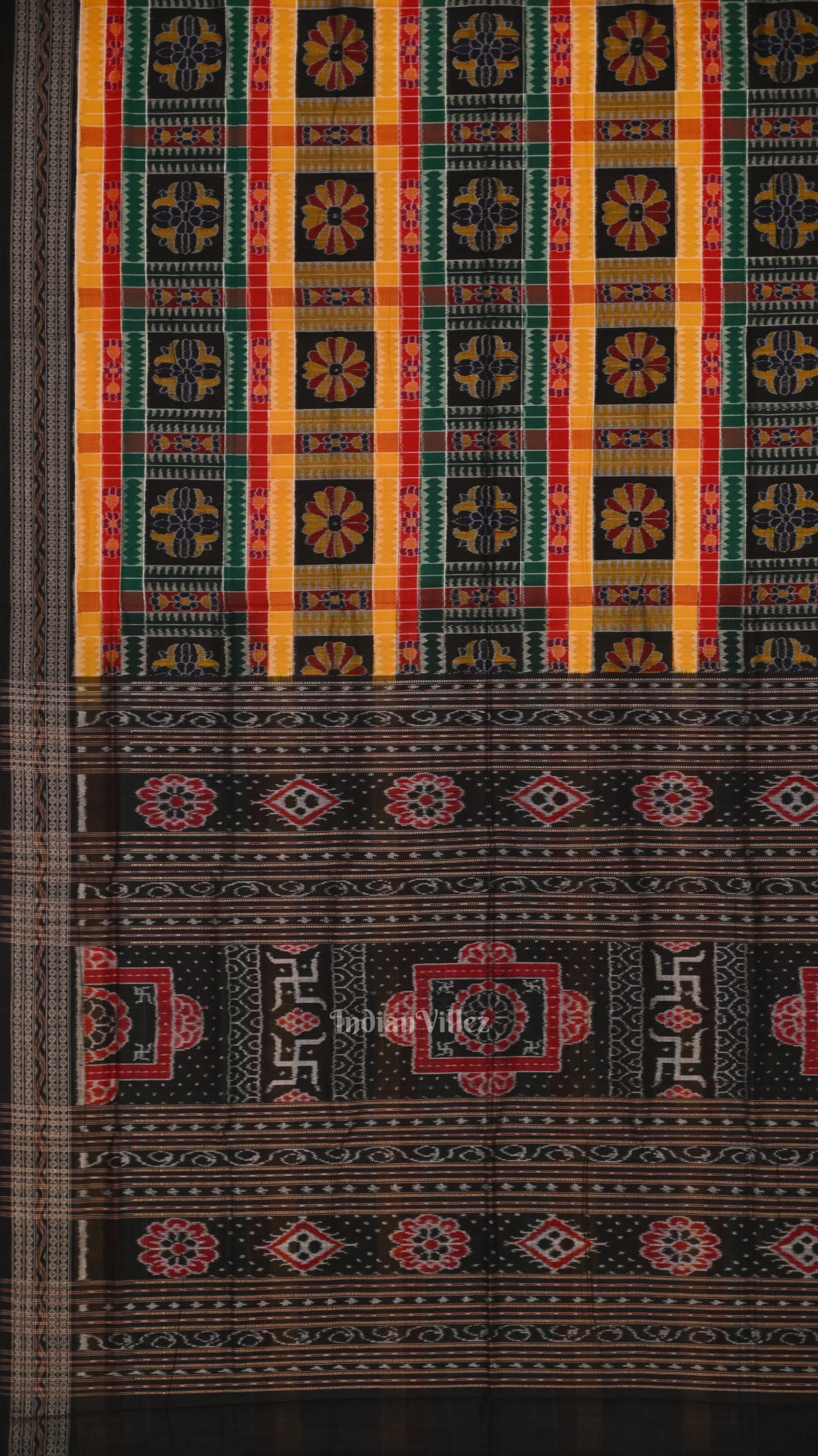 Multicolor Handloom Utkal Laxmi Sambalpuri Cotton Saree