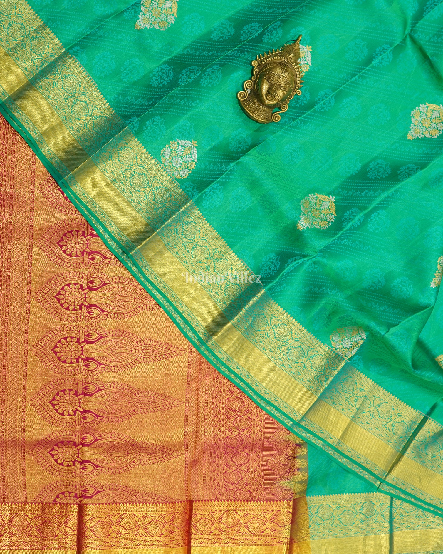 Light Green Pure Kanjivaram Silk Saree