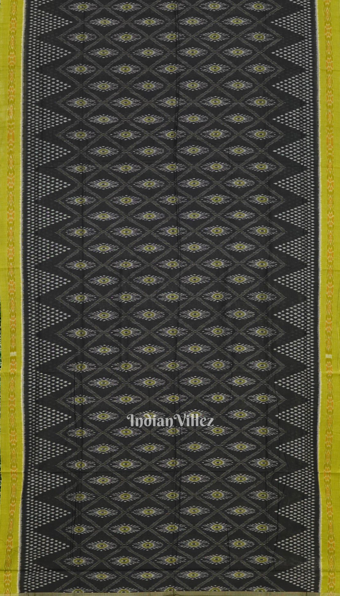 Black Green Nabarangi Sambalpuri Cotton Saree