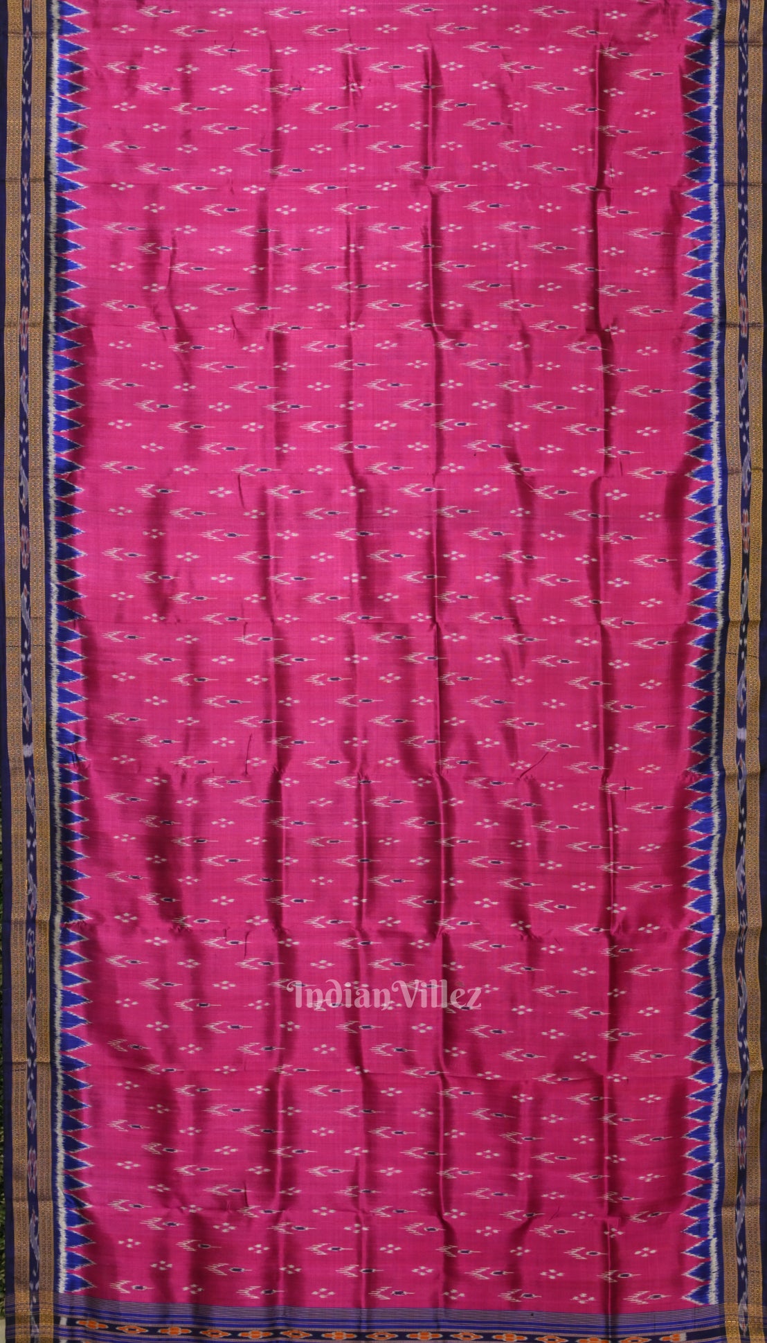 Majenta  Mayur Chandrika Khandua Silk Saree