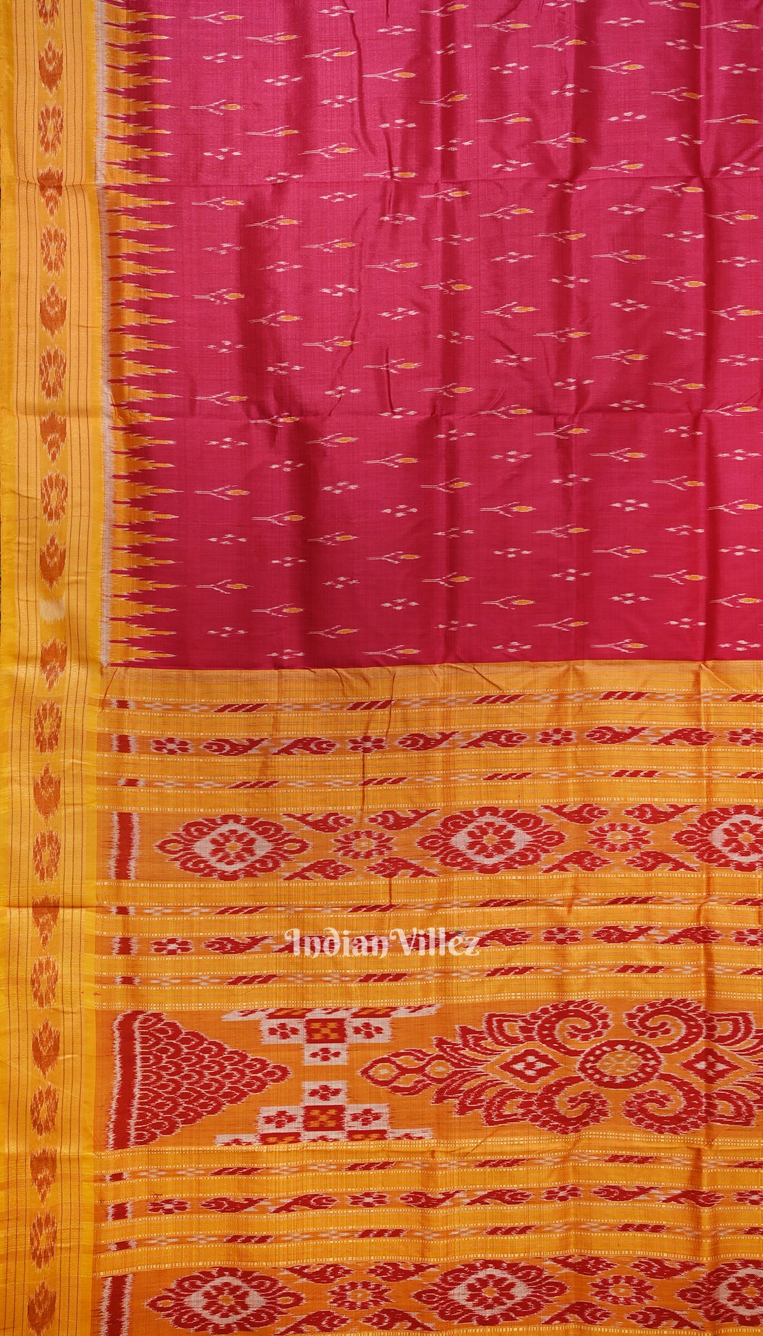 Rani Mayur Chandrika Nabakothi Odisha Ikat Khandua Silk Saree