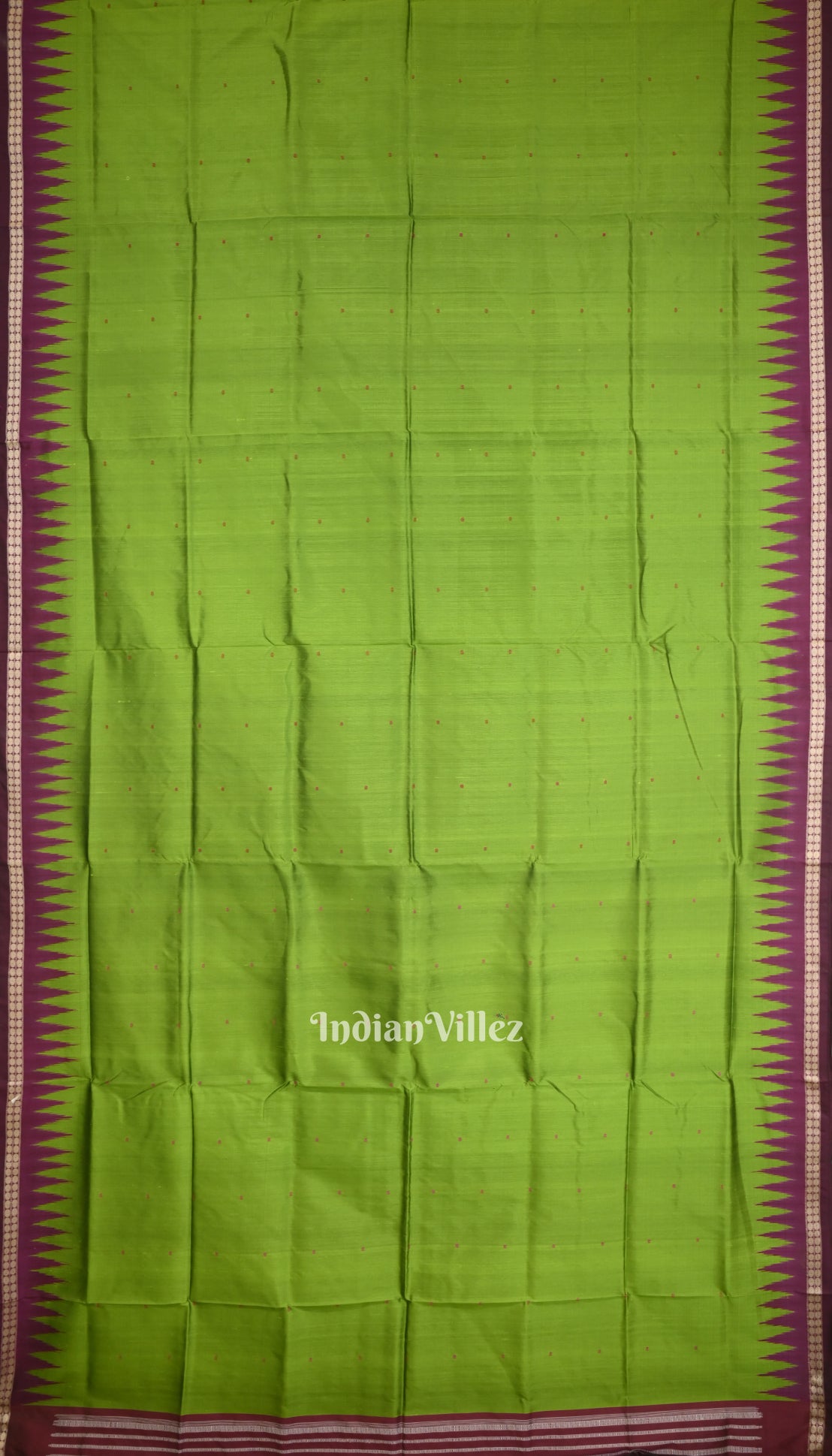 Deep Green Odisha Ikat Bomkai Silk Saree