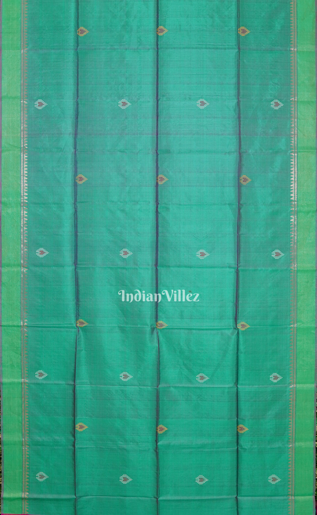 Sky Green Handwoven South Soft Silk Saree