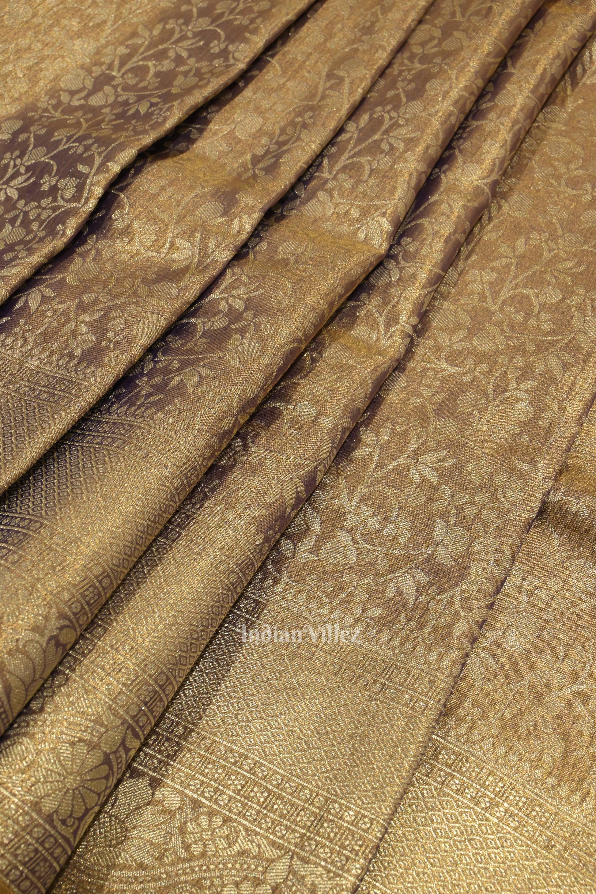 Light Purple Pure Kanjivaram Tissue Silk Saree