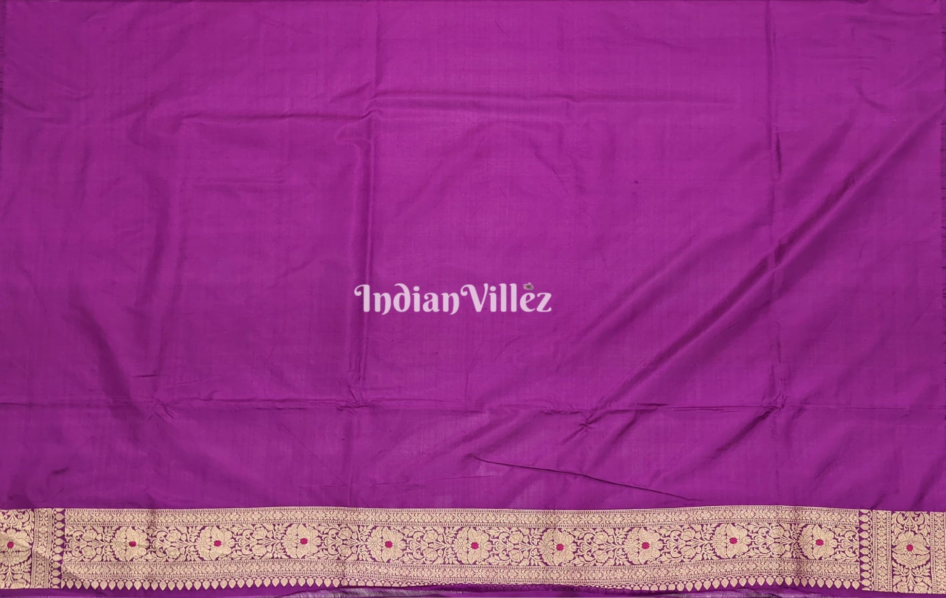 Purple Designer Handwoven Banarasi Meenakari Katan Silk Saree