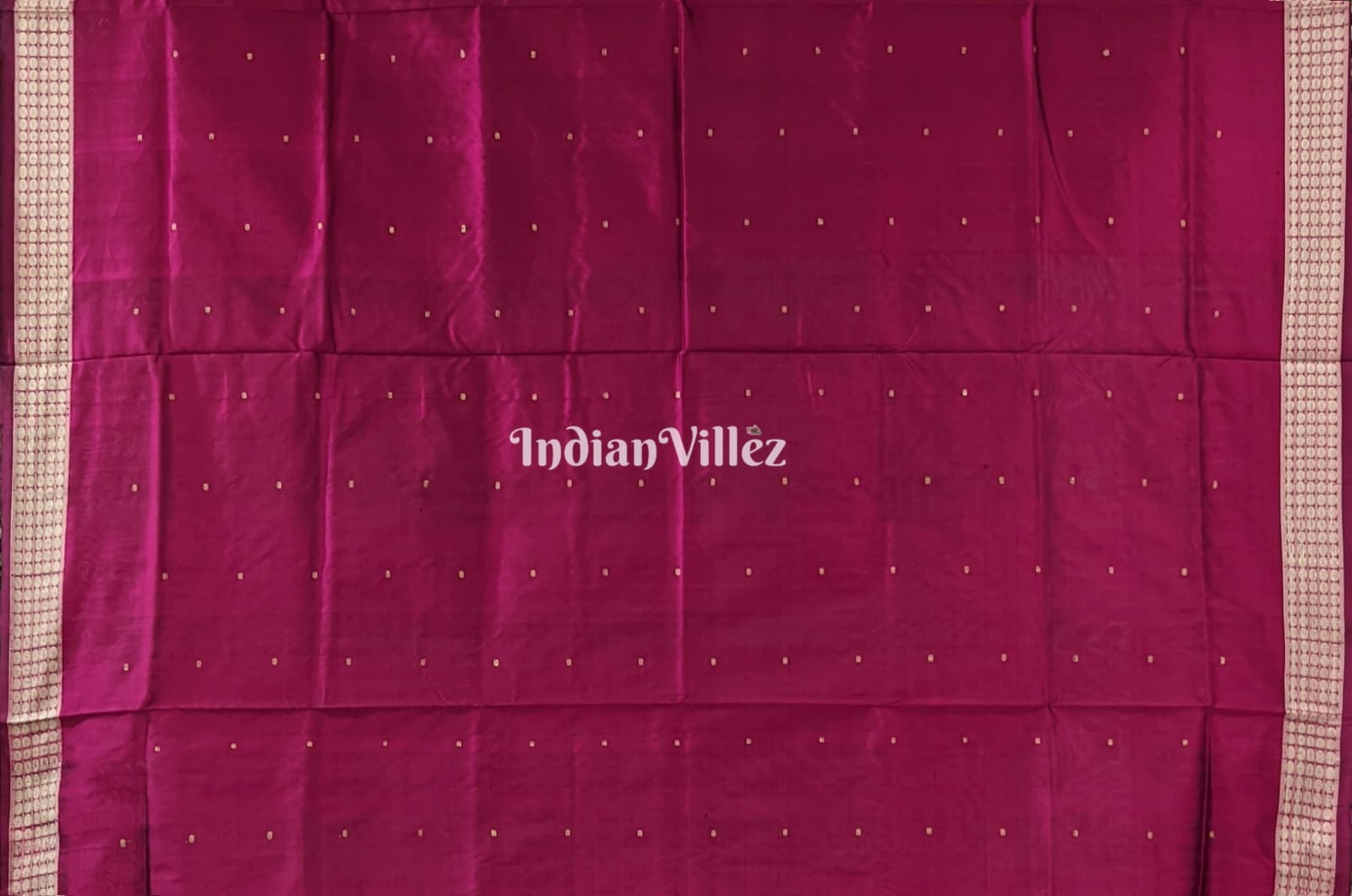 Silver Maroon Sambalpuri Bomkai Silk Saree