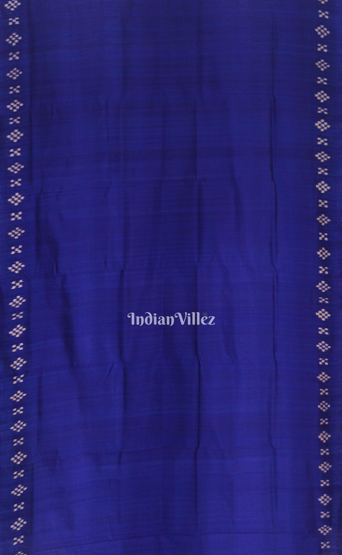 Blue Odisha Ikat Pasapali Contemporary Silk Saree