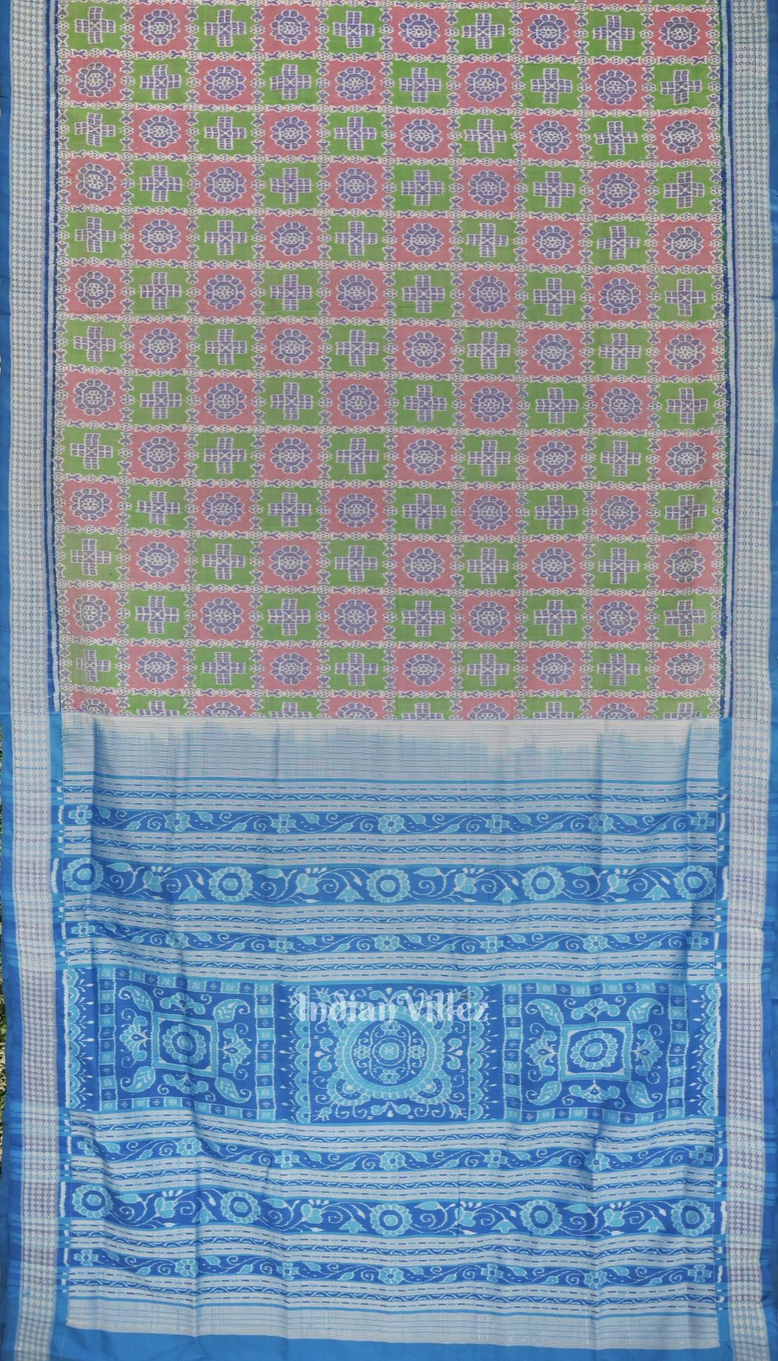 Exclusive Fish Motif Odisha Ikat Sambalpuri Silk Saree